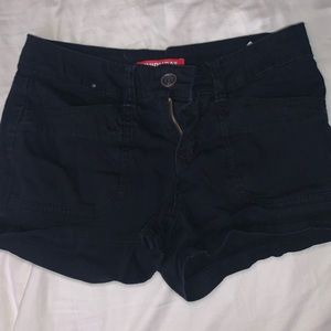 union bay black jean shorts. size 3